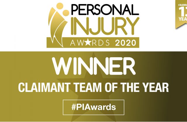 HCC Solicitors - Claimant Team of the Year Personal Injury Awards 2020