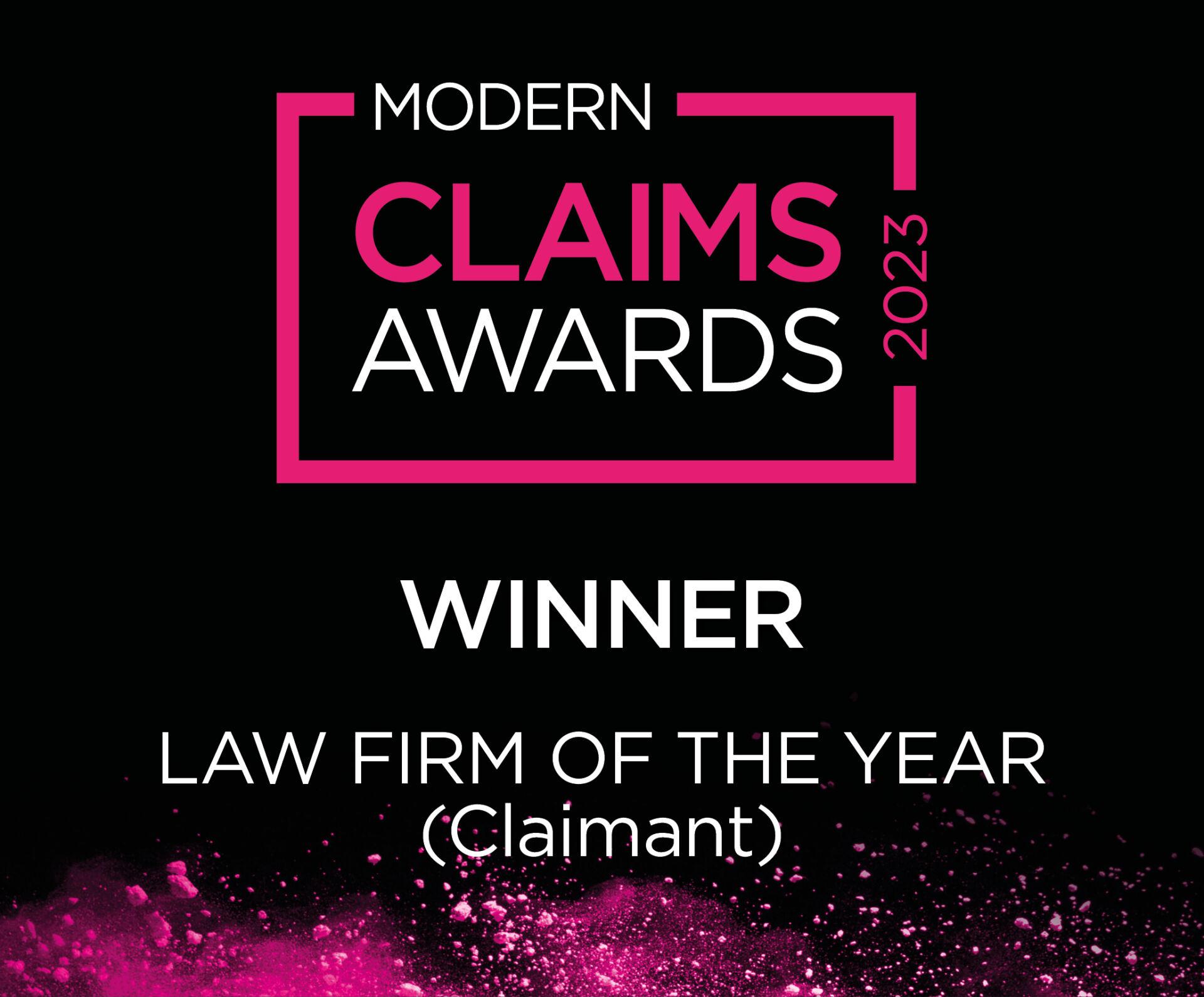 Claimant Law Firm of the Year 2023 HCC Solicitors