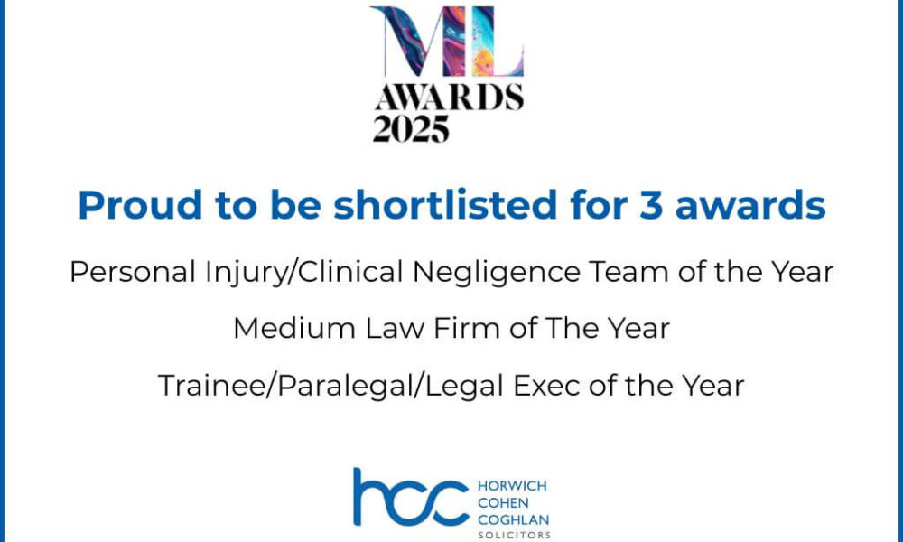 tile confirming we're proud to be shortlisted for 3 awards and listing the awards