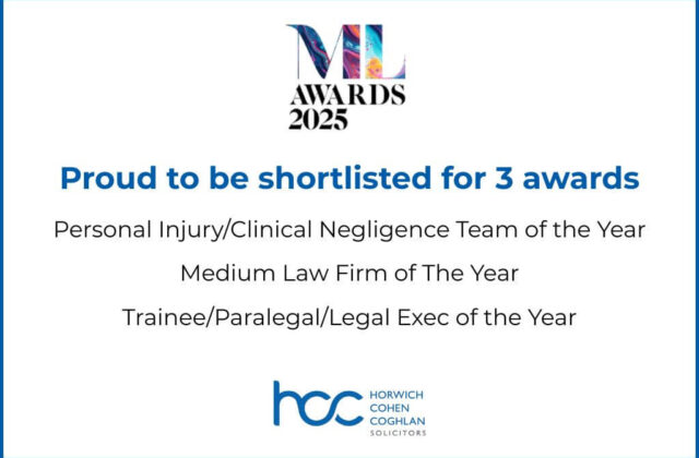 tile confirming we're proud to be shortlisted for 3 awards and listing the awards