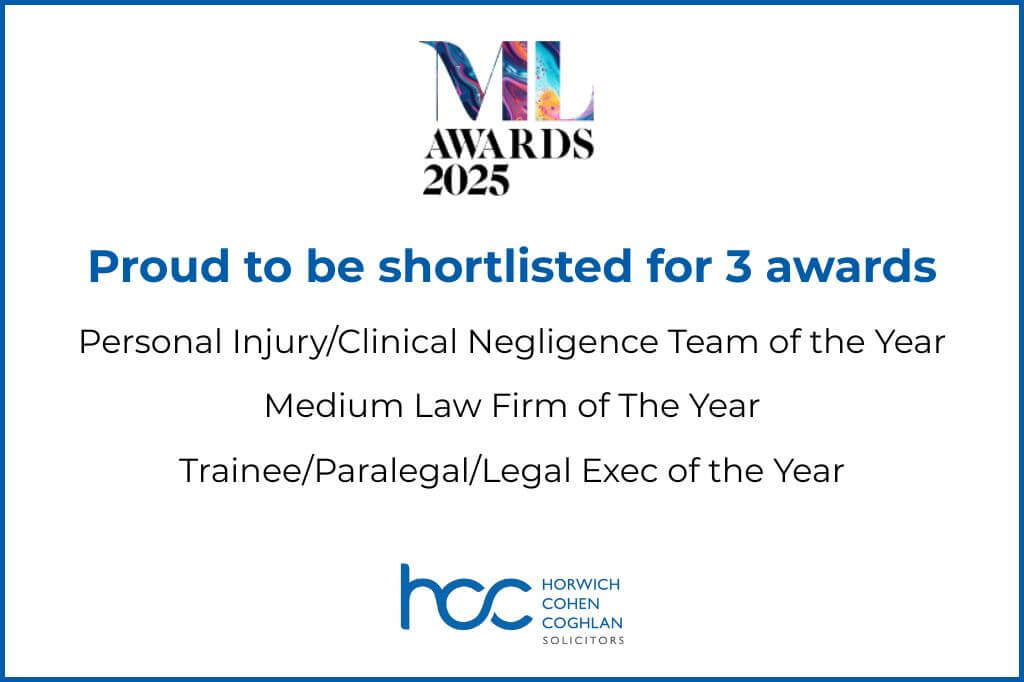 tile confirming we're proud to be shortlisted for 3 awards and listing the awards