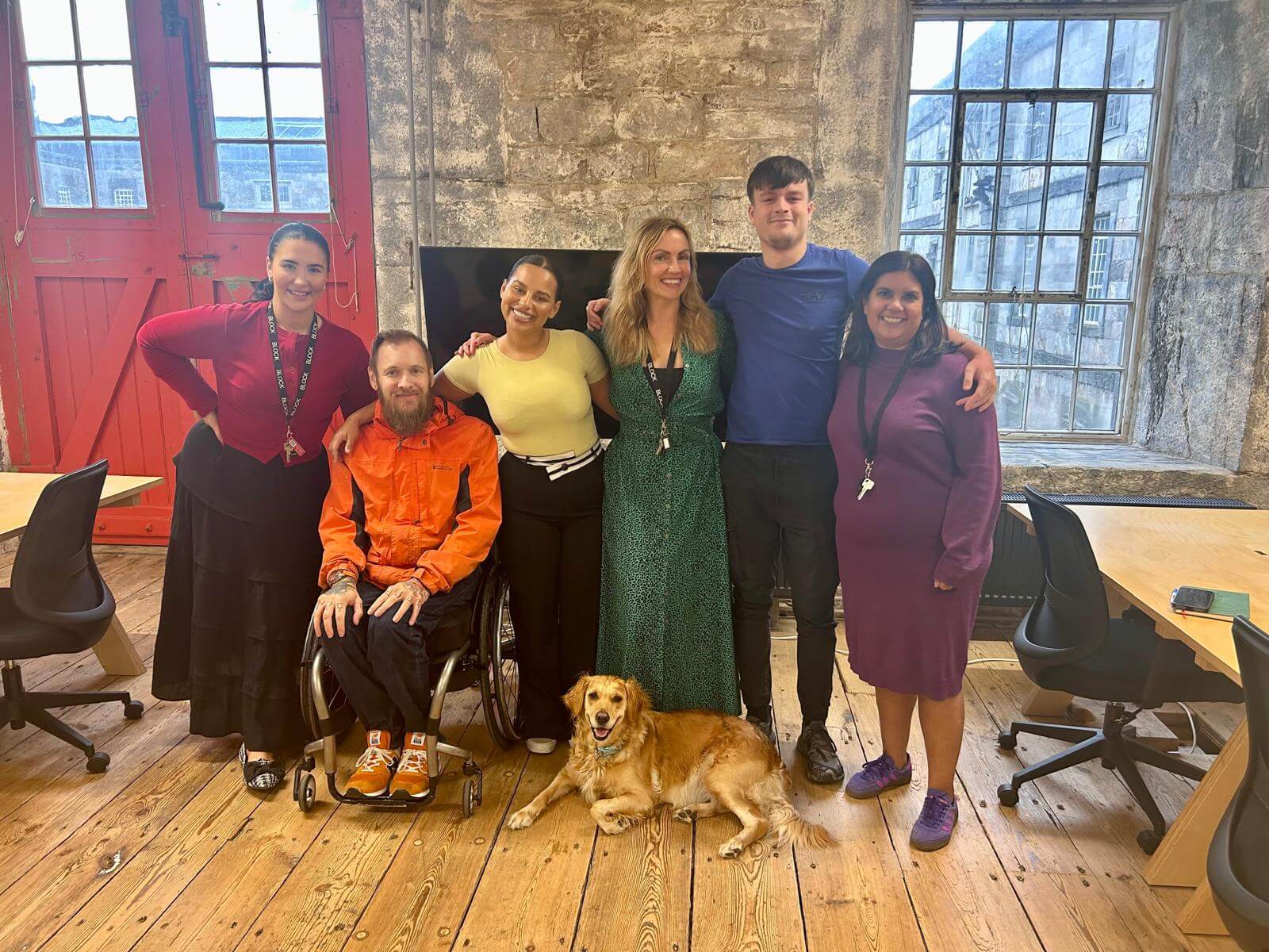 Members of HCC's Plymouth team dressed in rainbow colours for Pride Month