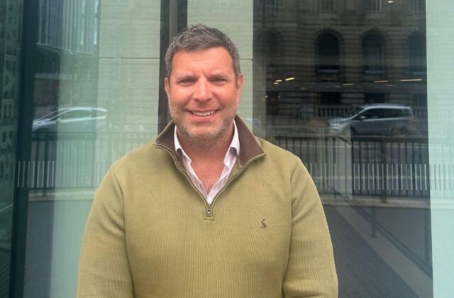 Andy Zajac outside HCC Solicitors' offices in Birmingham