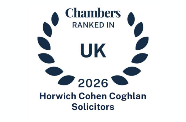 Ranked in Chambers and Partners 2026 logo for HCC Solicitors